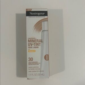 Neutrogena Mineral UV Tint Face Liquid - Medium NIB